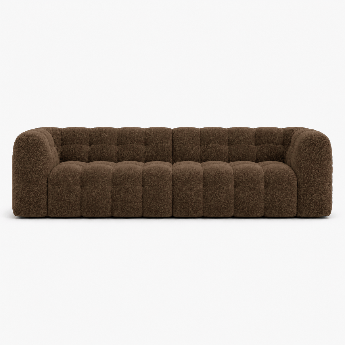 Montara Living 4-Seater Brown Upholstered Modern Luxury Living Room Sofa