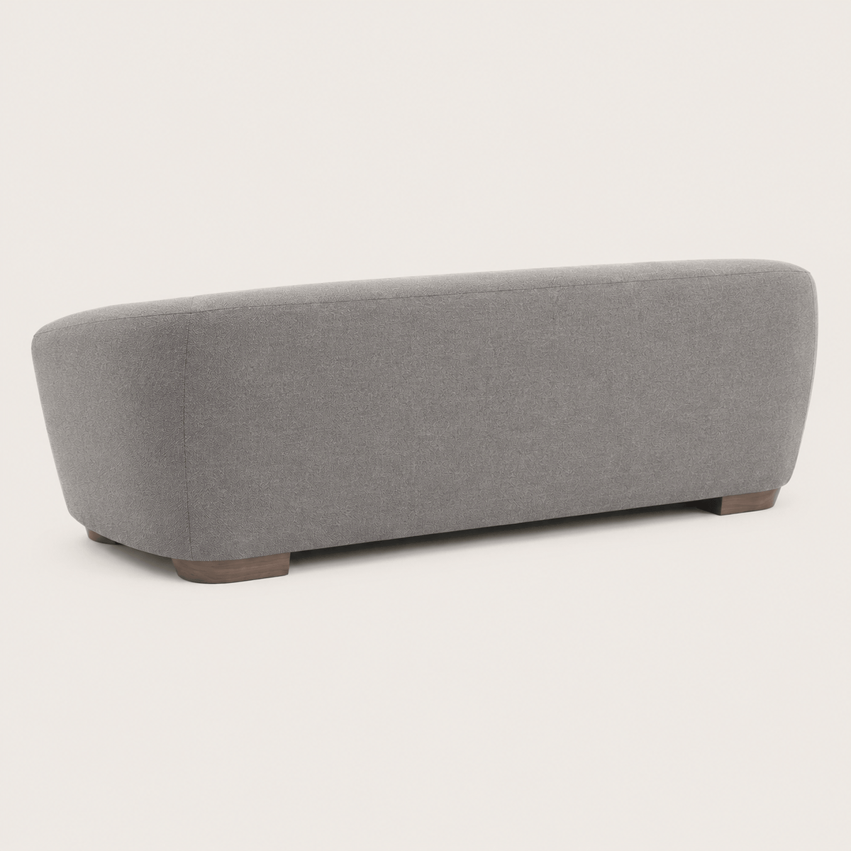 Montara Living 4-Seater Gray Contemporary Sofa with Rounded Silhouette