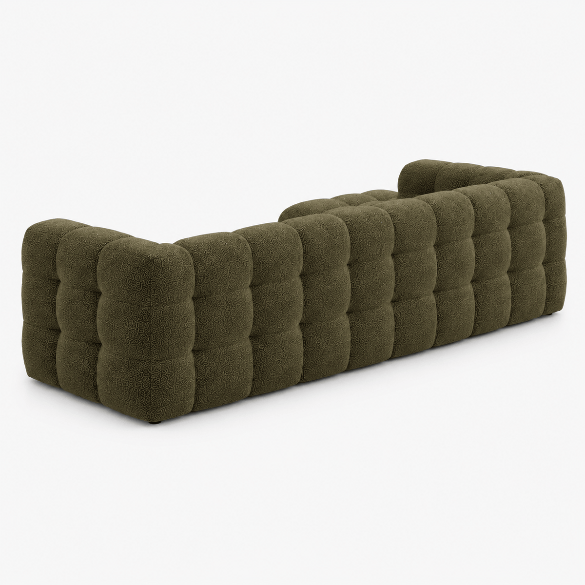 Montara Living Green Boucle Sectional Modern Luxury Living Room Sofa